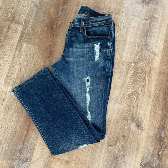 DYLAN GEORGE JEANS, Distressed Jeans, Straight Leg, Size 26 - Picture 1 of 14